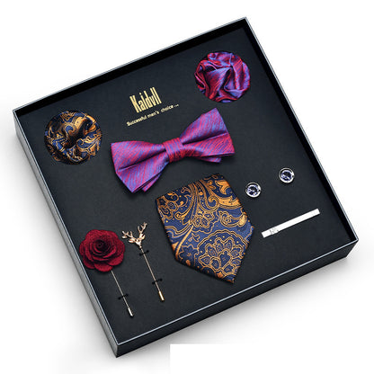 Eight Piece Tie Square Bow Tie Brooch
 
 Product information:
 
 
 Material: polyester yarn
 
 Pattern: color matching
 
 Color: 6001, 6002, 6003, 6004, 6005, 6006, 6007, 6008, 6009, 6010, 6011, 6012, 6Clothing & ApparelShoparamas.comPiece Tie Square Bow Tie Brooch