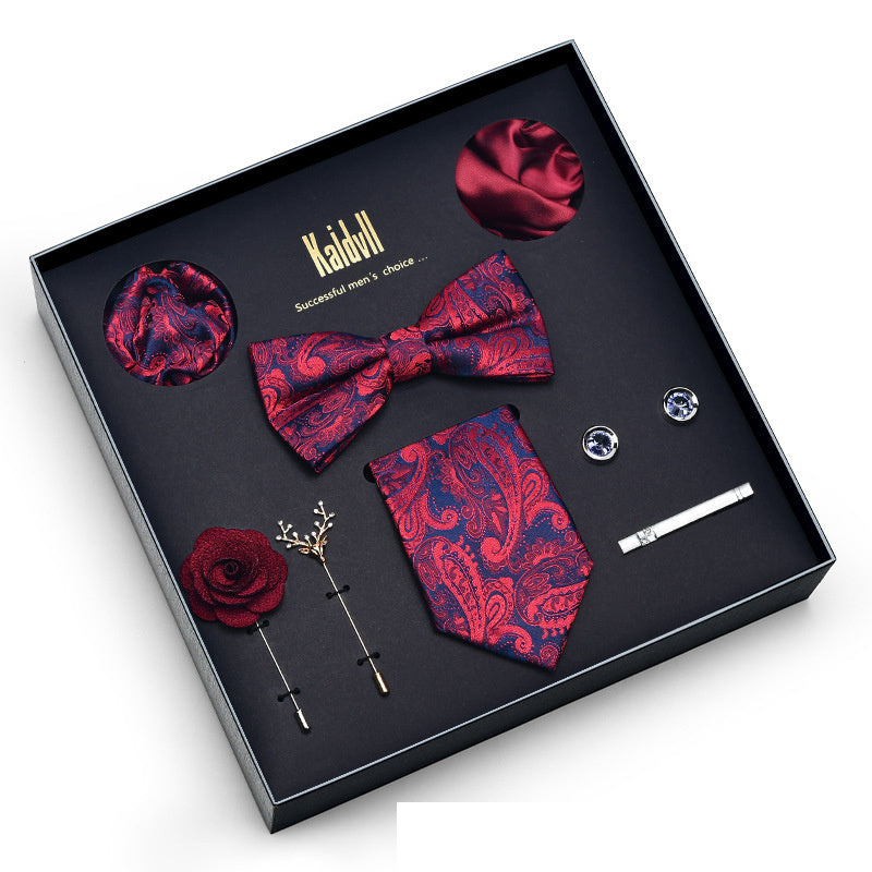 Eight Piece Tie Square Bow Tie Brooch
 
 Product information:
 
 
 Material: polyester yarn
 
 Pattern: color matching
 
 Color: 6001, 6002, 6003, 6004, 6005, 6006, 6007, 6008, 6009, 6010, 6011, 6012, 6Clothing & ApparelShoparamas.comPiece Tie Square Bow Tie Brooch