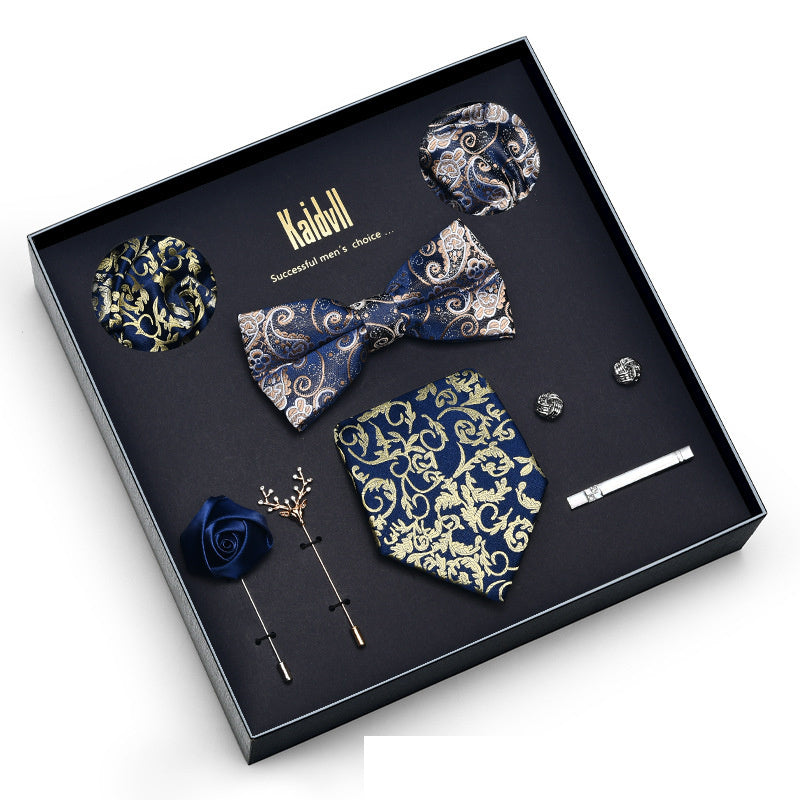 Eight Piece Tie Square Bow Tie Brooch
 
 Product information:
 
 
 Material: polyester yarn
 
 Pattern: color matching
 
 Color: 6001, 6002, 6003, 6004, 6005, 6006, 6007, 6008, 6009, 6010, 6011, 6012, 6Clothing & ApparelShoparamas.comPiece Tie Square Bow Tie Brooch