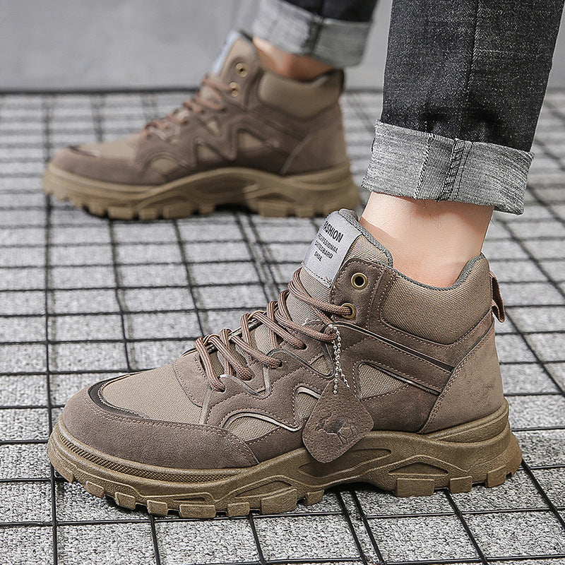 Men's Thick Sole Increased By High-top Casual Shoes