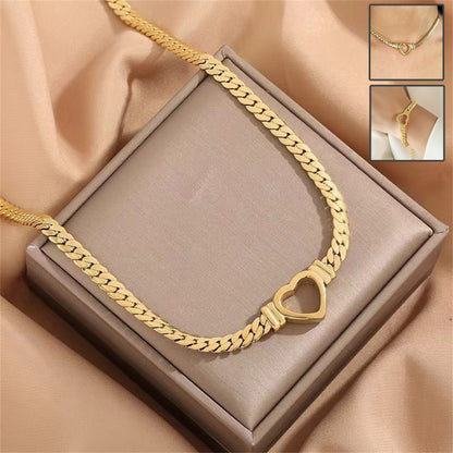 Personalized Love Chain Necklace Bracelet For Women Fashion Titanium S
 Product information:
 


 Material: stainless steel
 
 Processing: Electroplating
 
 Shape: Heart
 
 Chain style: Cuban chain


 
 Packing list:

Bracelet/NecklaceWomen's JewelryShoparamas.comPersonalized Love Chain Necklace Bracelet