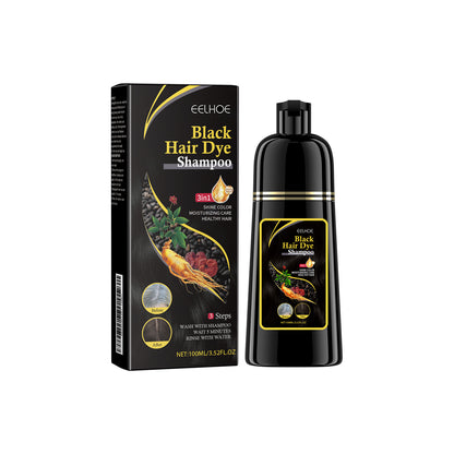 EELHOE Black Hair Shampoo Polygonum Multiflorum Essence Moisturizing, Cleaning, Repairing, Black And Soft Hair Shampoo