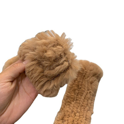 Sweet Warm And Thickened Rex Rabbit Fur Gloves
 Product information:
 
 Fabric name: rabbit fur
 
 Color: red, khaki, black, white, nude pink, beige, gray, flower blue, purple blue, flower yellow pink, dark browClothing & Apparel for WomenShoparamas.comThickened Rex Rabbit Fur Gloves