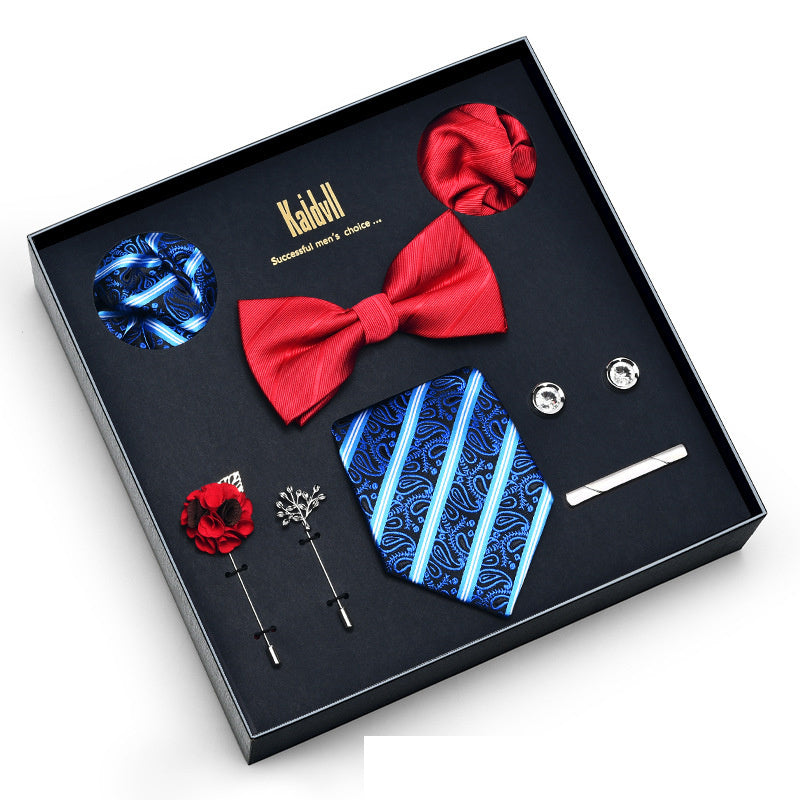 Eight Piece Tie Square Bow Tie Brooch
 
 Product information:
 
 
 Material: polyester yarn
 
 Pattern: color matching
 
 Color: 6001, 6002, 6003, 6004, 6005, 6006, 6007, 6008, 6009, 6010, 6011, 6012, 6Clothing & ApparelShoparamas.comPiece Tie Square Bow Tie Brooch
