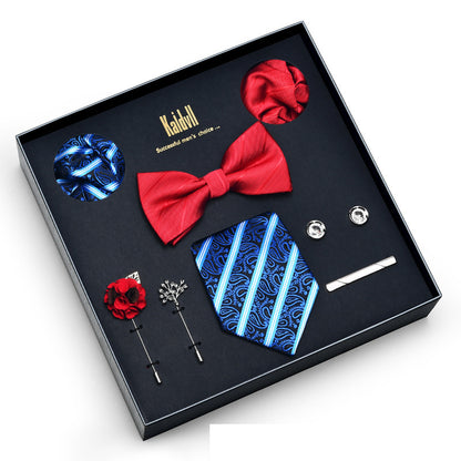 Eight Piece Tie Square Bow Tie Brooch
 
 Product information:
 
 
 Material: polyester yarn
 
 Pattern: color matching
 
 Color: 6001, 6002, 6003, 6004, 6005, 6006, 6007, 6008, 6009, 6010, 6011, 6012, 6Clothing & ApparelShoparamas.comPiece Tie Square Bow Tie Brooch