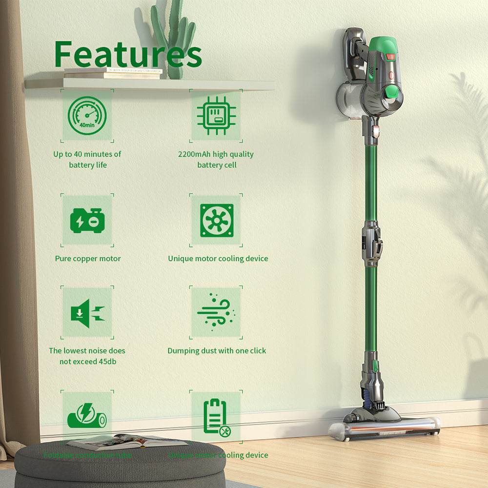 Handheld Wireless Vaccum Cleaner With Foldable Tube
 Overview:
 
 Three-in-one for a vehicle, home, and mite removal
 
 LED front lighting, clean and no dead ends
 
 Two-speed adjustment to solve various cleaning proAppliancesShoparamas.comHandheld Wireless Vaccum Cleaner