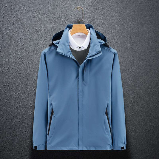 Men's Outdoor Sports Jacket, Breathable, Wind and Waterproof