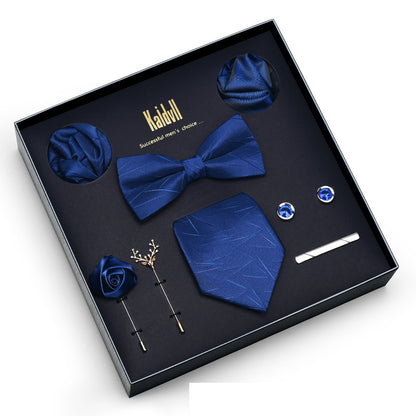 Eight Piece Tie Square Bow Tie Brooch
 
 Product information:
 
 
 Material: polyester yarn
 
 Pattern: color matching
 
 Color: 6001, 6002, 6003, 6004, 6005, 6006, 6007, 6008, 6009, 6010, 6011, 6012, 6Clothing & ApparelShoparamas.comPiece Tie Square Bow Tie Brooch