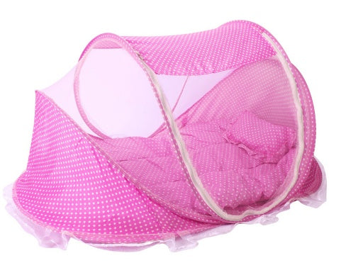 Foldable  Baby Bed Net With Pillow Net 2pieces Set
 Overview:
 
 Breathable open mesh provides a comprehensive airflow and barrier-free, soft and comfortable view for your baby to sleep and play.
 
 Equipped with a Babies & ToddlersShoparamas.comFoldable Baby Bed Net