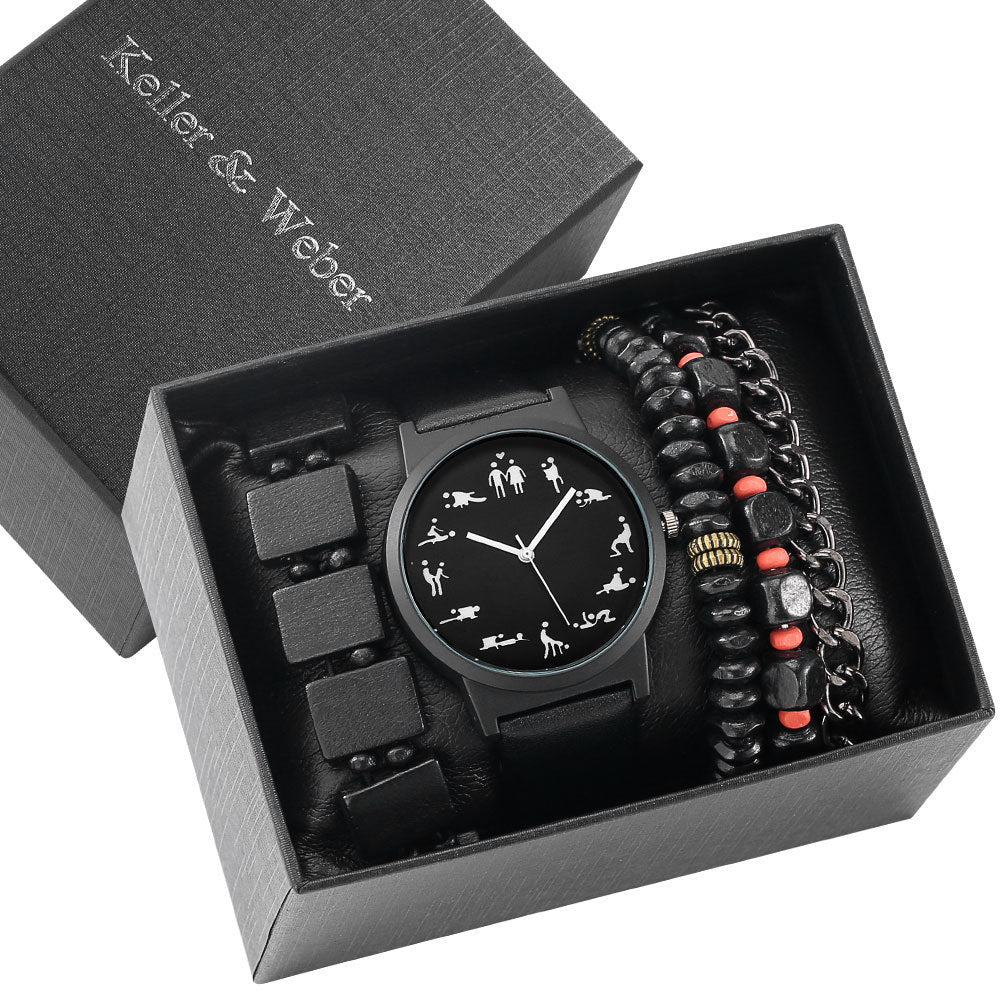 Men's Gift Box Set Watch Fashion Watch Bracelet Set QuartzProduct information: 
Special function: decoration, world time Display type: pointer Applicable crowd: male style: Casual Waterproof: No Movement type: Quartz ThicknMen's WatchesShoparamas.comGift Box Set Watch Fashion Watch Bracelet Set Quartz