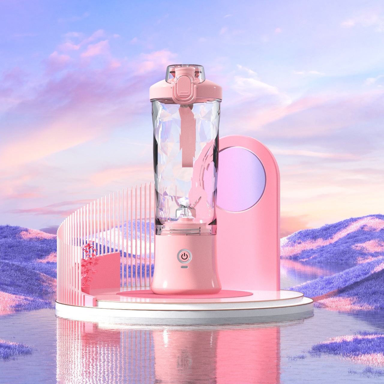 Portable Blender Juicer Personal Size Blender For Shakes And Smoothies
 Overview:

【Upgraded Unique 6-Blade Design】 Our blender is equipped with 6 sharp 304 stainless steel blades, which can easily crush ice, frozen fruits and not easyAppliancesShoparamas.comPortable Blender Juicer Personal Size Blender