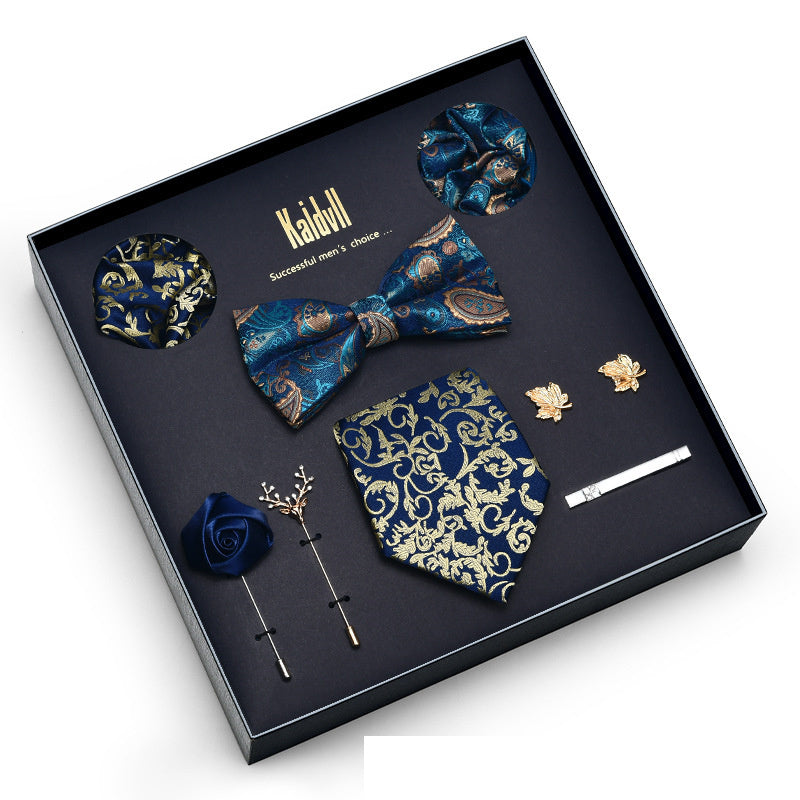 Eight Piece Tie Square Bow Tie Brooch
 
 Product information:
 
 
 Material: polyester yarn
 
 Pattern: color matching
 
 Color: 6001, 6002, 6003, 6004, 6005, 6006, 6007, 6008, 6009, 6010, 6011, 6012, 6Clothing & ApparelShoparamas.comPiece Tie Square Bow Tie Brooch