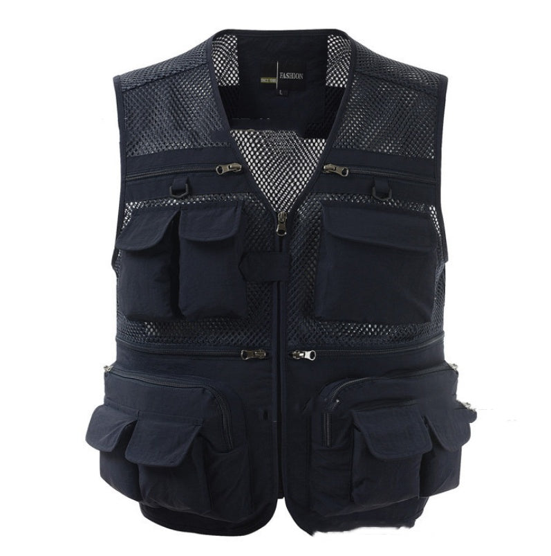 Multi-pocket Men's Tactical Lightweight Vest Breathable Lightweight