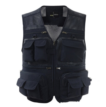 Multi-pocket Men's Tactical Lightweight Vest Breathable Lightweight