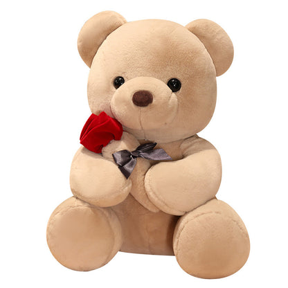 Lovely Hug Roses Teddy Bear, Nice Birthday Gift Girlfriend Valentine's Day