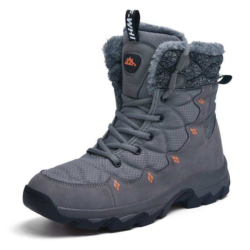 Men's Thick-soled Daily Outdoor Fleece-lined High-top Boots