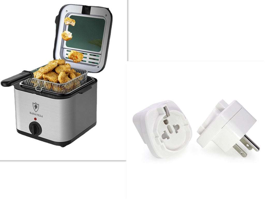 Visual Multifunctional Electric Air Fryer Skewer French Fries Machine
 Product information:
 
 Voltage: 220V-240V
 
 Power: 1000W
 
 Capacity: 2.5L
 
 Body material: stainless steel + plastic
 
 Product weight: 2.5kg
 
 Fried blue sizAppliancesShoparamas.comVisual Multifunctional Electric Air Fryer Skewer French Fries Machine