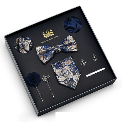 Eight Piece Tie Square Bow Tie Brooch
 
 Product information:
 
 
 Material: polyester yarn
 
 Pattern: color matching
 
 Color: 6001, 6002, 6003, 6004, 6005, 6006, 6007, 6008, 6009, 6010, 6011, 6012, 6Clothing & ApparelShoparamas.comPiece Tie Square Bow Tie Brooch