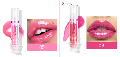 New Tube Lip Rich Lip Color Slightly Spicy Lip Honey Lip Glass Mirror Face Lip Mirror Liquid Lipstick