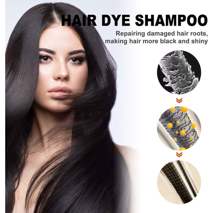 EELHOE Black Hair Shampoo Polygonum Multiflorum Essence Moisturizing, Cleaning, Repairing, Black And Soft Hair Shampoo